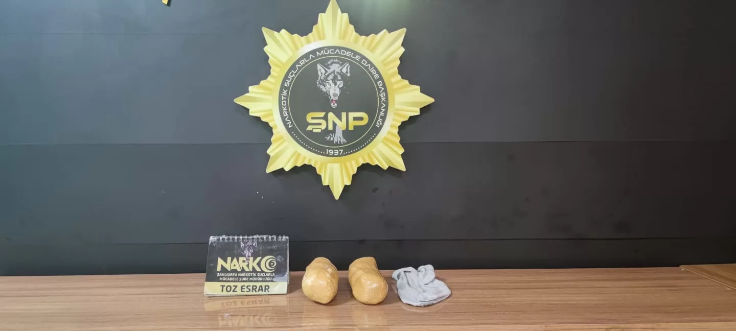 Şanlıurfa’da uyuşturucu operasyonu: 1 kilo 150 gram esrar ele geçirildi
