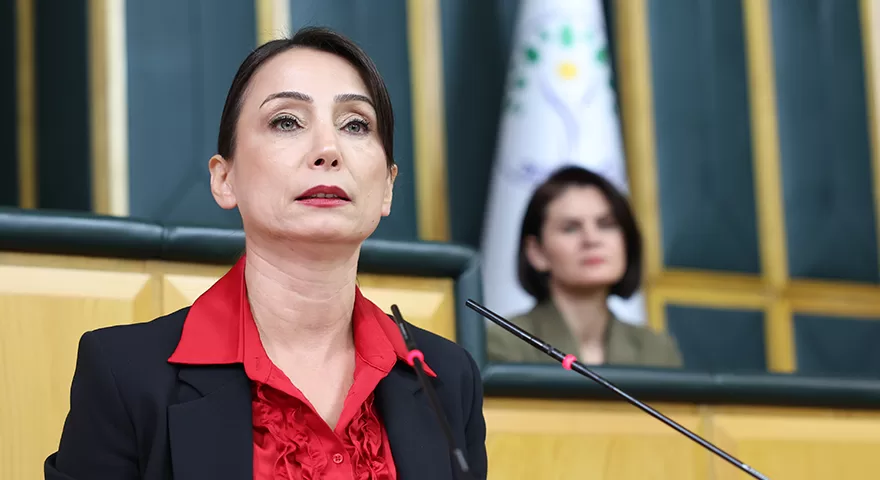 DEM Parti eş genel başkanı Tulay Hatımoğulları Oruç, “Kürt sorununun çözümü Meclistir”