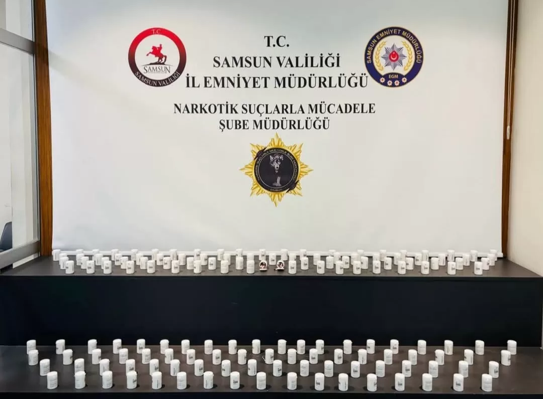 Samsun’da narkotik operasyonu: 8 bin 563 ecstasy hap ele geçirildi, 1 gözaltı