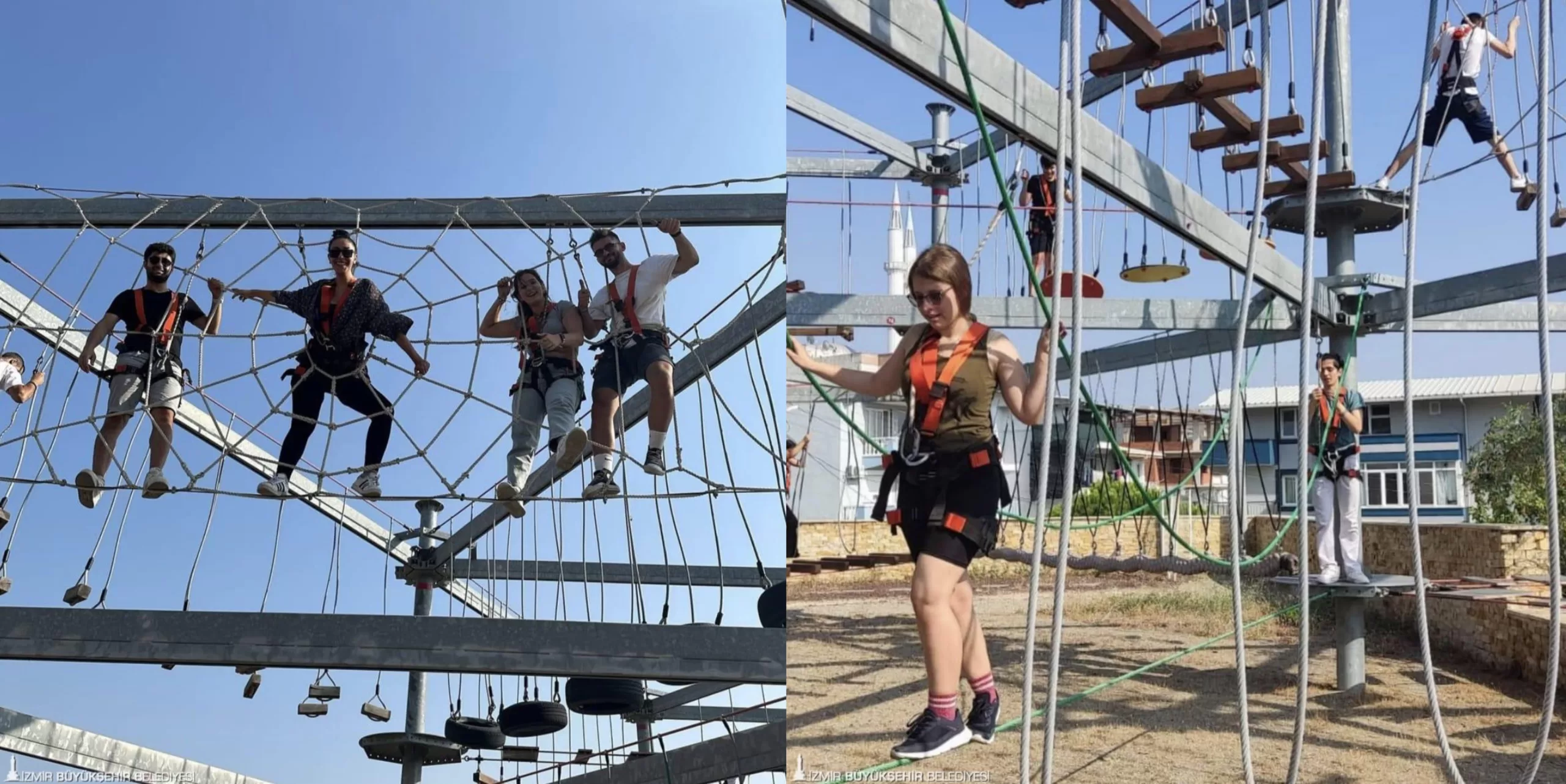 İzmir’deki macera park’ta gençlik parkuru günleri başladı