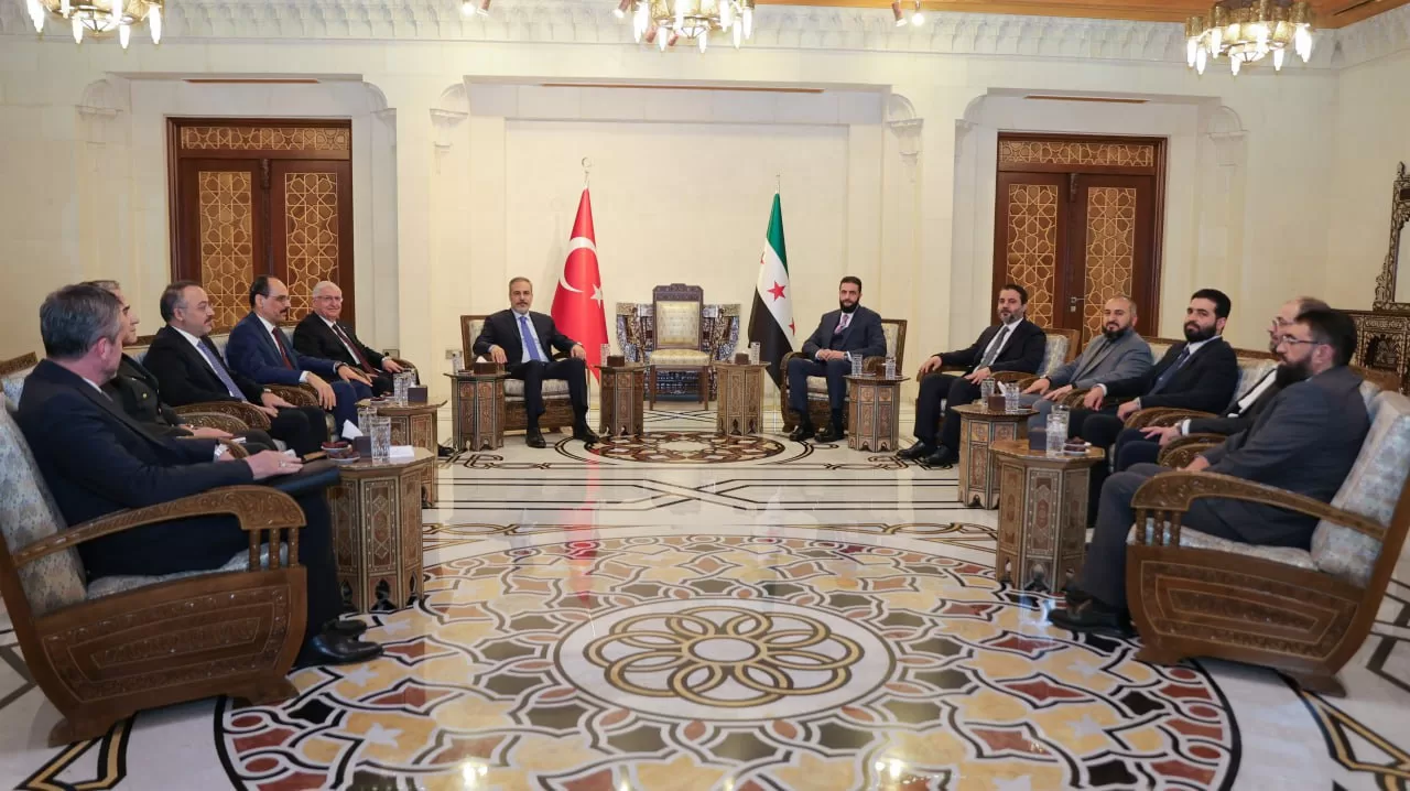 Suriye Cumhurbaşkanı Şara, Türk heyetini Şam’da kabul etti