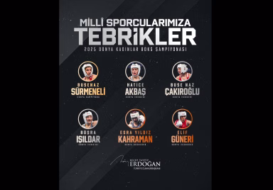 Cumhurbaşkanı Erdoğan’dan boks şampiyonasında derece alan kadın sporculara teşekkür paylaşımı