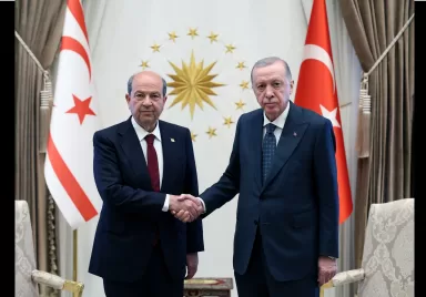 Cumhurbaşkanı Erdoğan, KKTC Cumhurbaşkanı Tatar ile görüştü