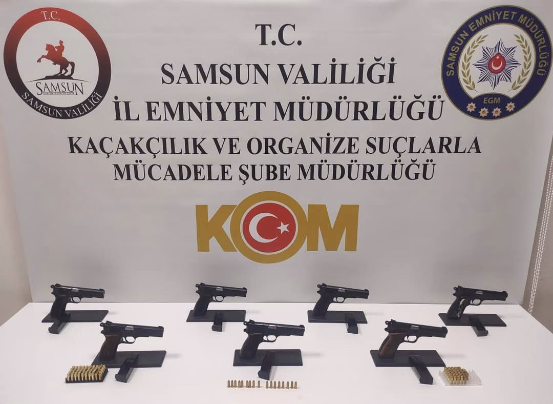 Samsun’da silah kaçakçılığı operasyonu: 3 Gözaltı