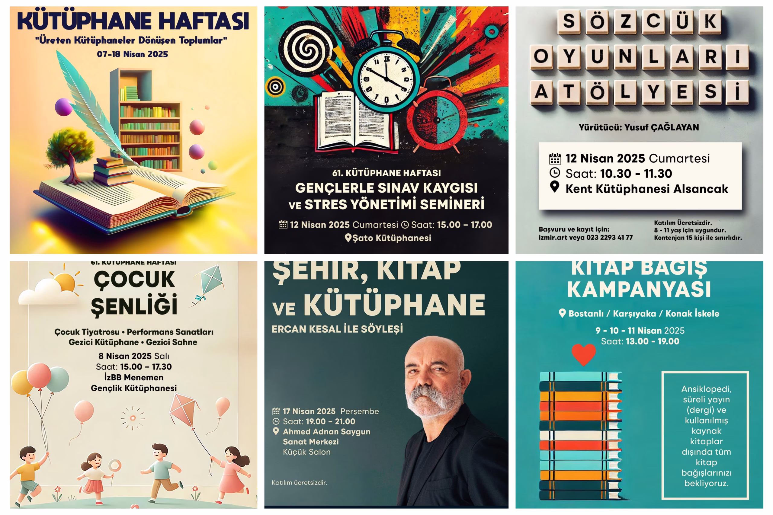 İzmir’de kütüphaneler haftası coşkusu yaşanacak