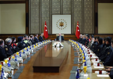 Cumhurbaşkanı Erdoğan, Türk Polis Teşkilatı heyetini kabul etti