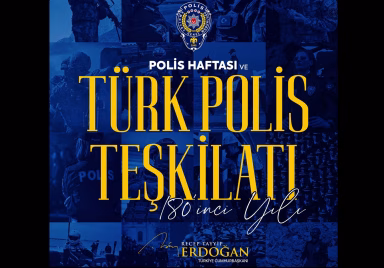 Cumhurbaşkanı Erdoğan’dan, Türk Polis Teşkilatının kuruluş yıl dönümü mesajı