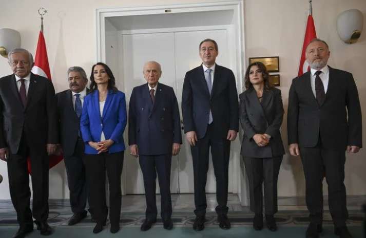 MHP Lideri Bahçeli, DEM Parti Temsilcileriyle Bir Araya Geldi