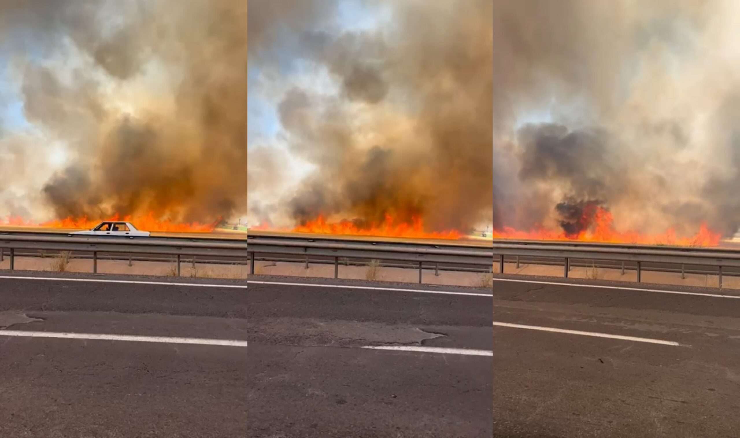 Şanlıurfa’da hasat bekleyen 100 dönüm buğday alevlere teslim oldu