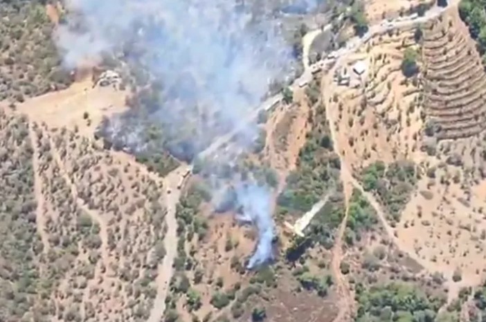 İzmir Seferihisar’da Orman dışı yangınla mücadele!