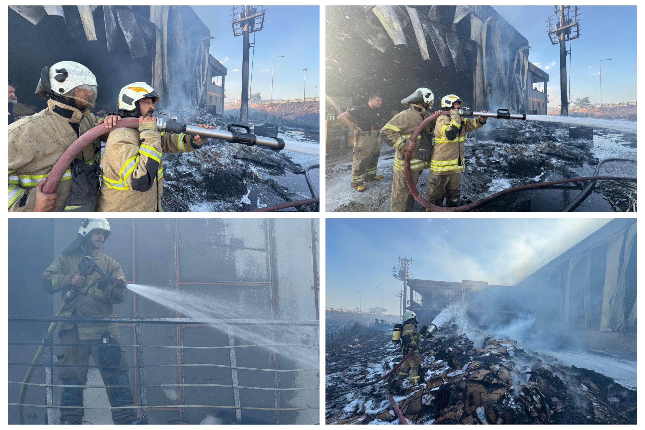 İzmir Menemen’de yangın paniği: Mobilya fabrikasındaki alevler otluk alana sıçradı