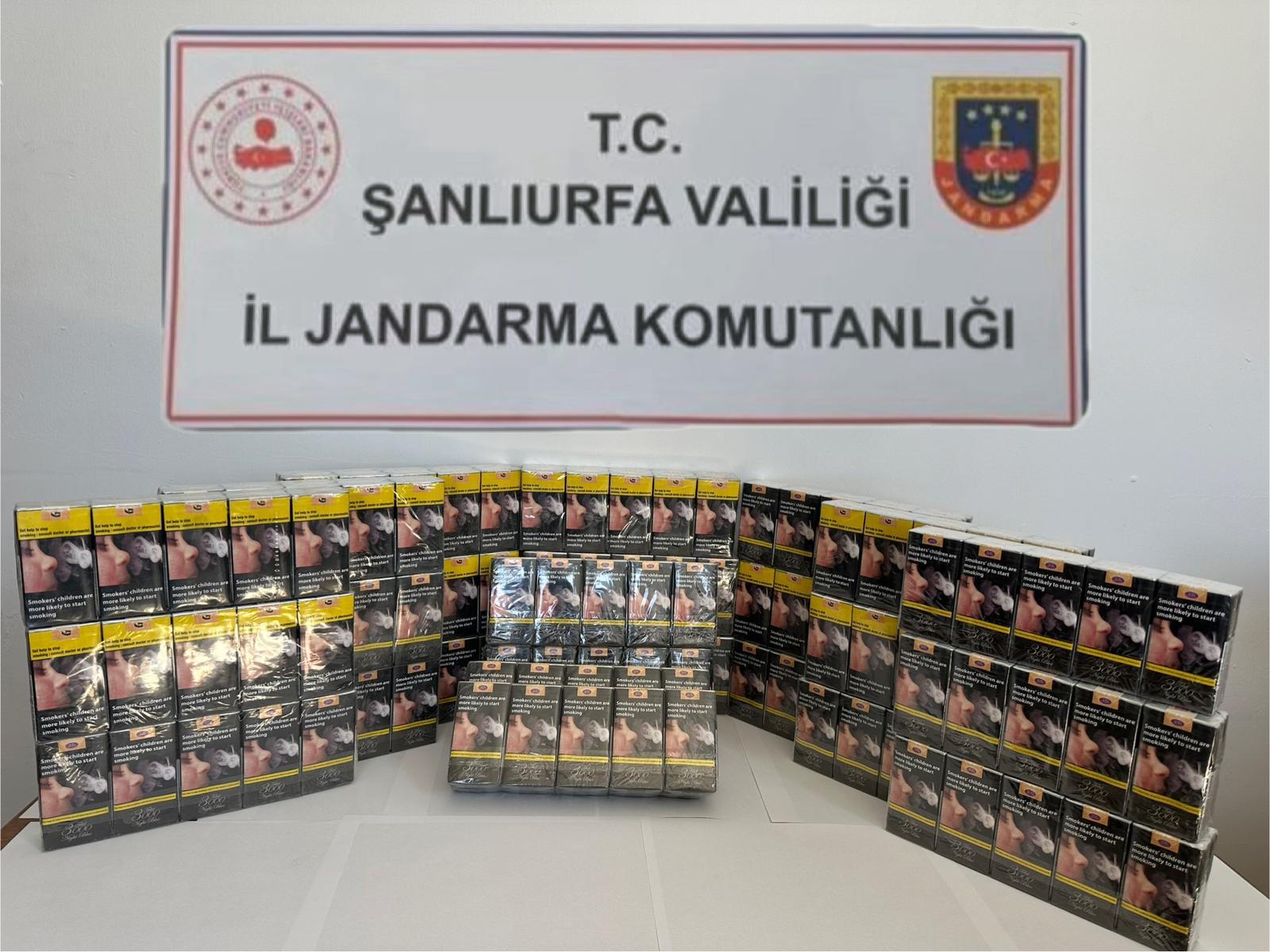 Birecik ve Viranşehir’de kaçak sigara operasyonu