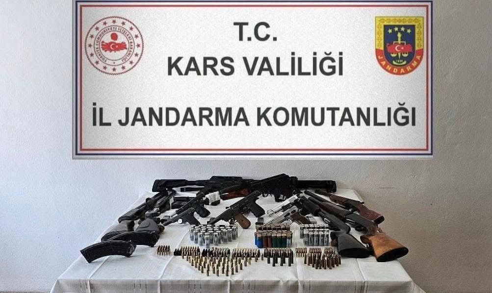 Kars Kağızman’da silah operasyonu: Cephanelik ele geçirildi