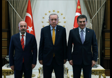 Cumhurbaşkanı Erdoğan, OYAK Yönetim Kurulu Başkanı Aksakallı‘yı kabul etti