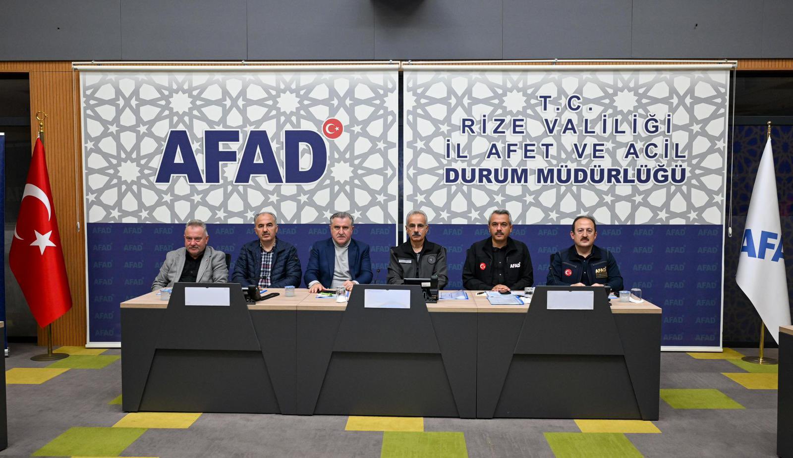 Rize’de sel ve taşkınlara karşı koordinasyon toplantısı gerçekleştirildi