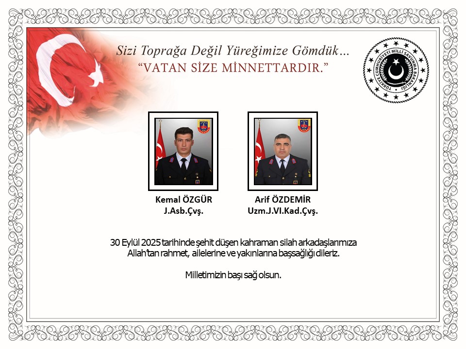 Aksaray’da görevdeki 2 jandarma personeli trafik kazasında şehit oldu