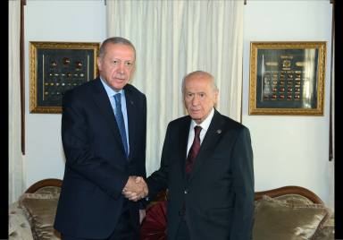 Cumhurbaşkanı Erdoğan, MHP Genel Başkanı Bahçeli ile görüştü