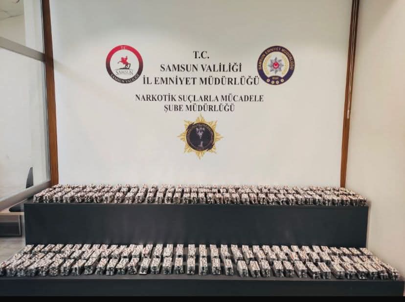 Samsun’da depoya narkotik baskını: 20 binden fazla sentetik hap ele geçirildi