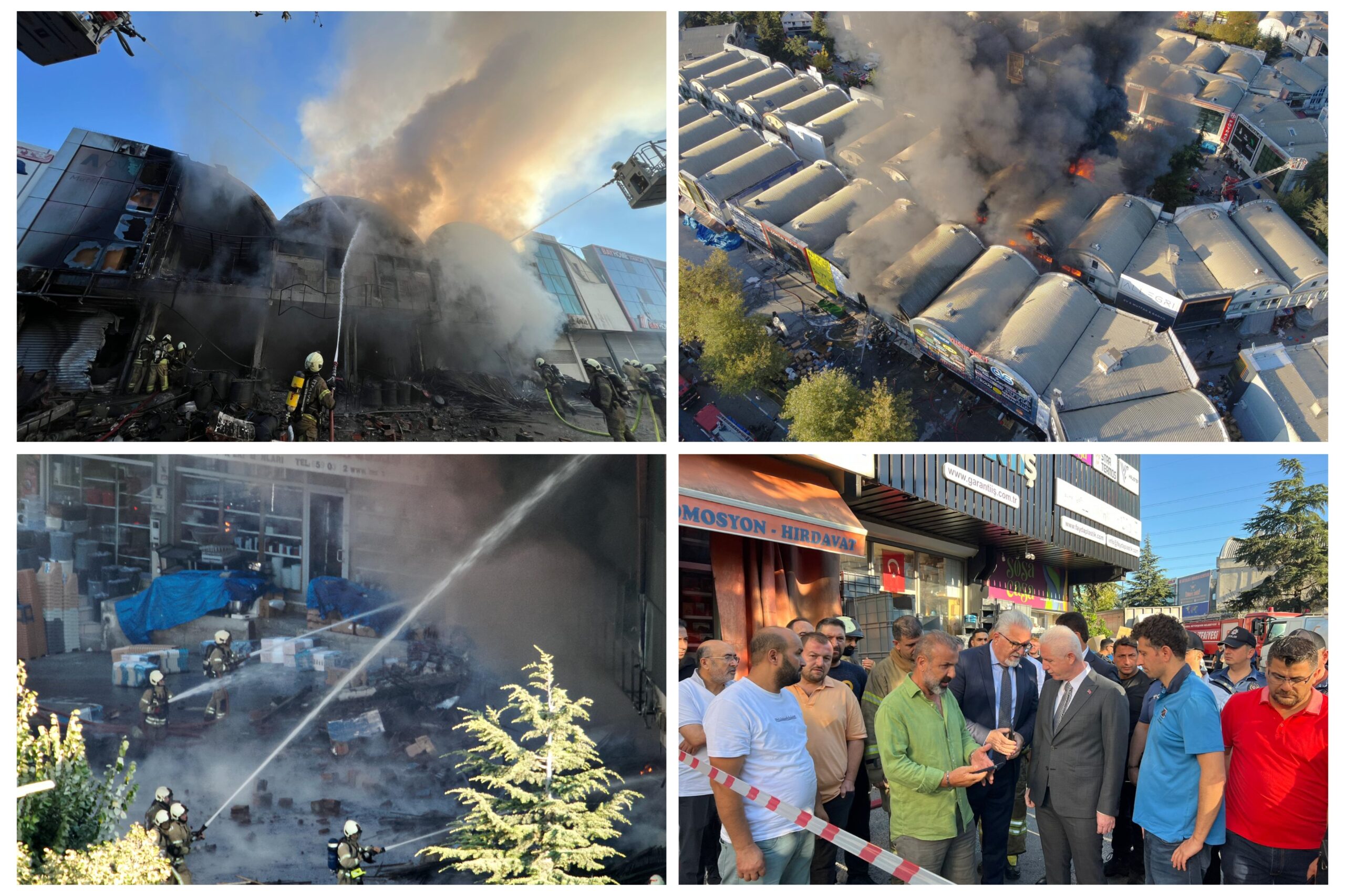 Bağcılar İSTOÇ’ta korkutan yangın kontrol altına alındı