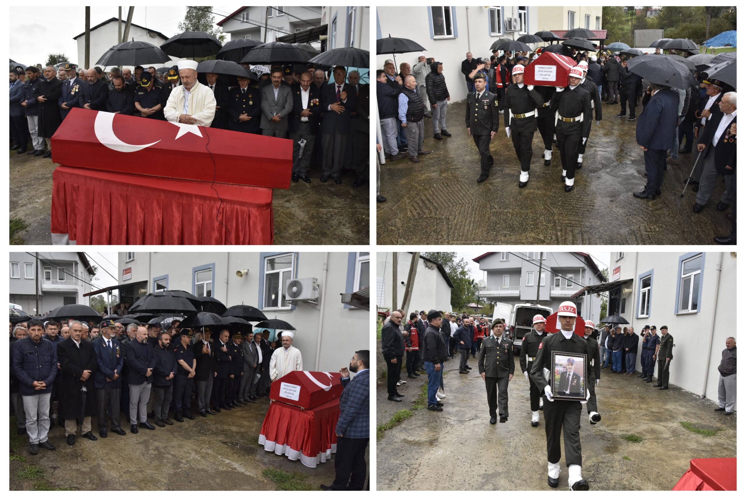 Ordu’da Kıbrıs Gazisi Önal Aktürk, Son yolculuğuna uğurladı