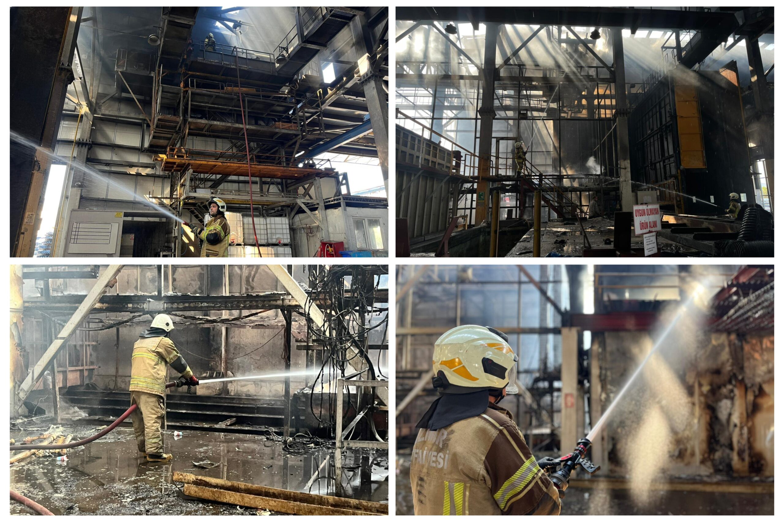 Aliağa Organize Sanayi’deki fabrika yangını kontrol altına alındı