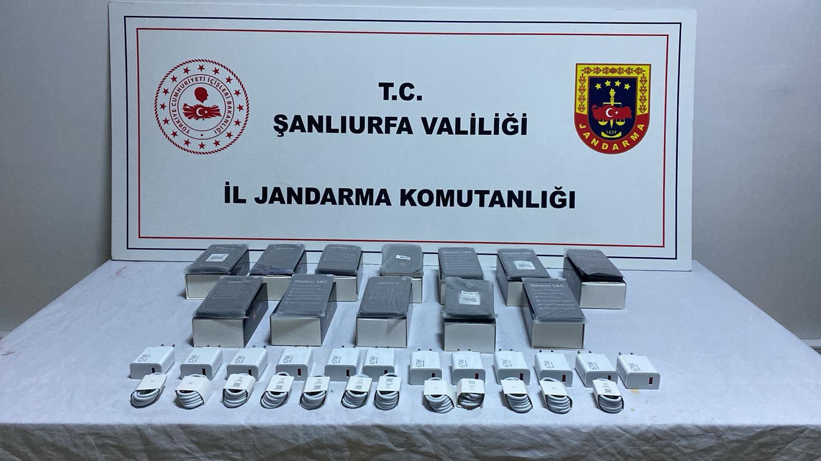 Şanlıurfa’da kaçak telefon operasyonu