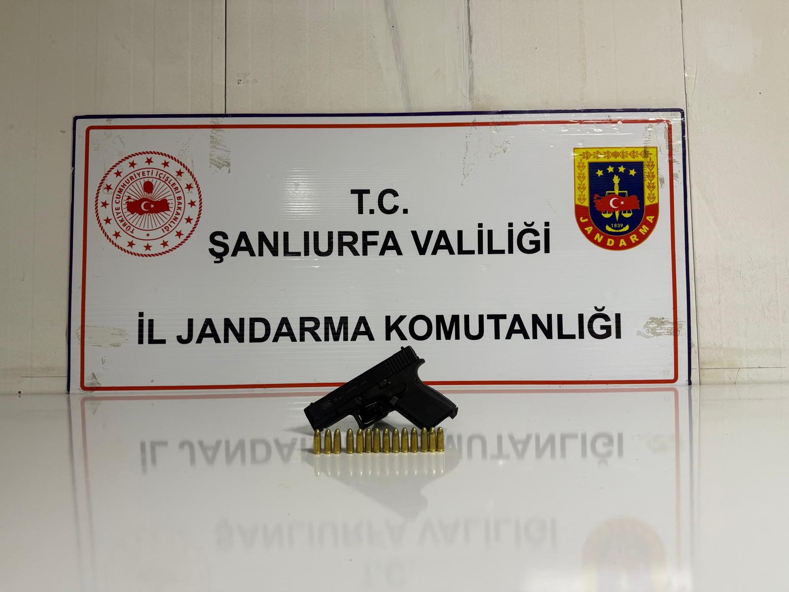 Şanlıurfa’da silah operasyonu: 1 ruhsatsız tabanca ele geçirildi