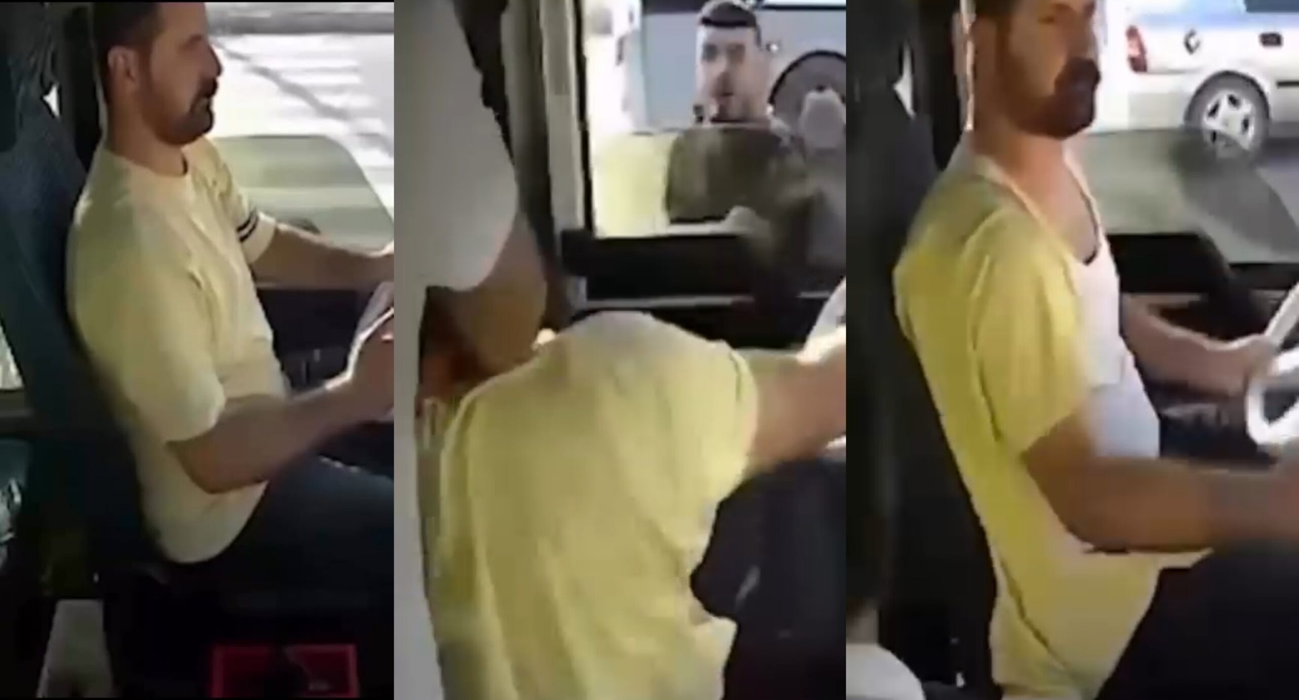 Şanlıurfa’da halk otobüsü şoförüne bıçaklı saldırı: O anlar kamerada