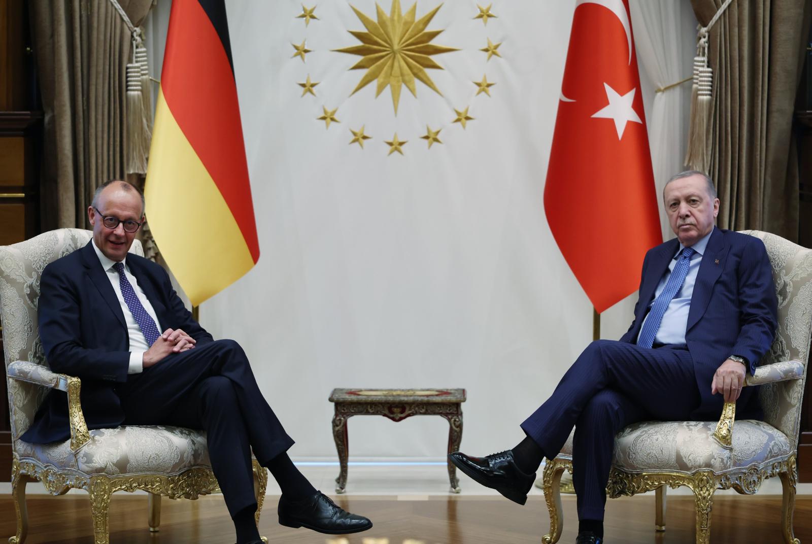Cumhurbaşkanı Erdoğan, Almanya Başbakanı Merz’i kabul etti