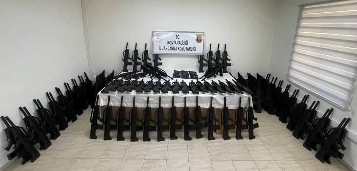 Konya’da dev silah operasyonu: Çok sayıda silah ele geçirildi, 3 tutuklama