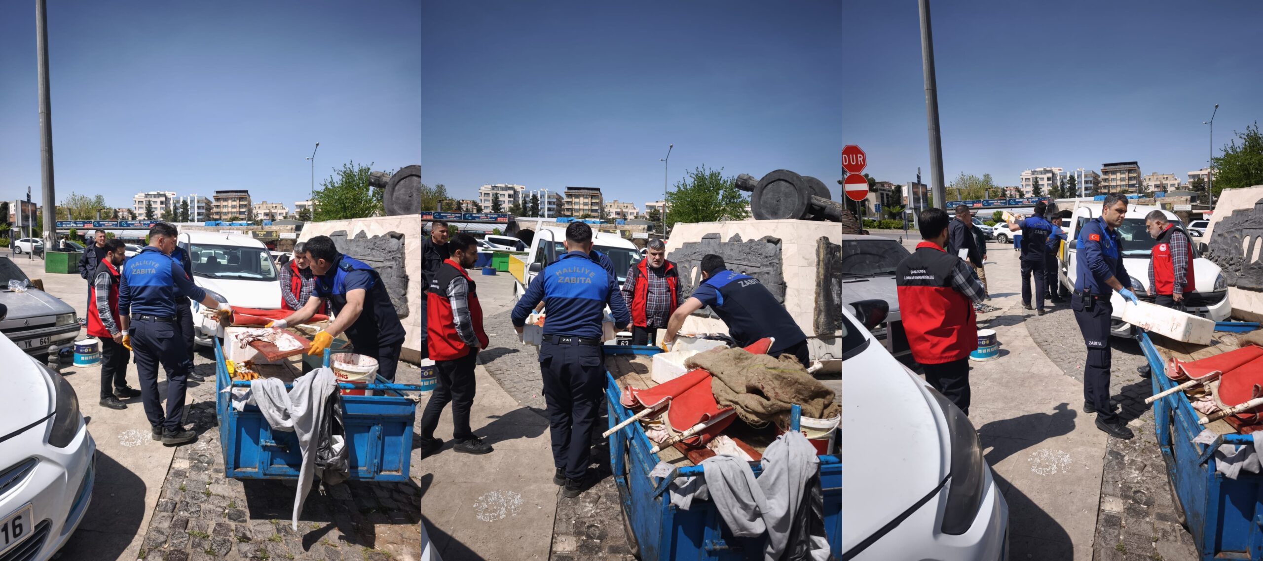 Şanlıurfa’da halk sağlığı denetimi: Seyyar satıcının balıklarına el konuldu