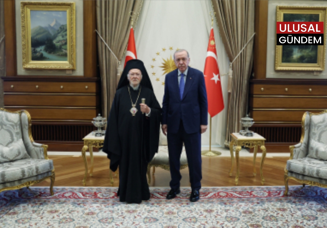 Cumhurbaşkanı Erdoğan, Fener Rum Patriği Bartholomeos’u kabul etti